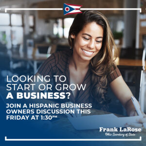Hispanic business owners speak with Ohio Secretary of State Frank LaRose on how to start a minority owned business and the resources available in Ohio